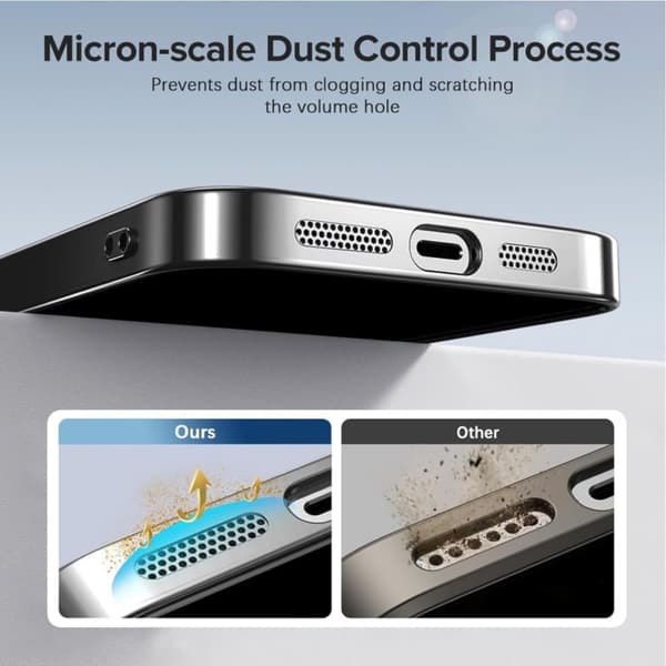 iPhone 16e skal MagSafe - Transparent / svart Iphone 16e