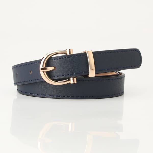 Dambälte Läderbälten MARINBLÅ Marinblå Navy Blue