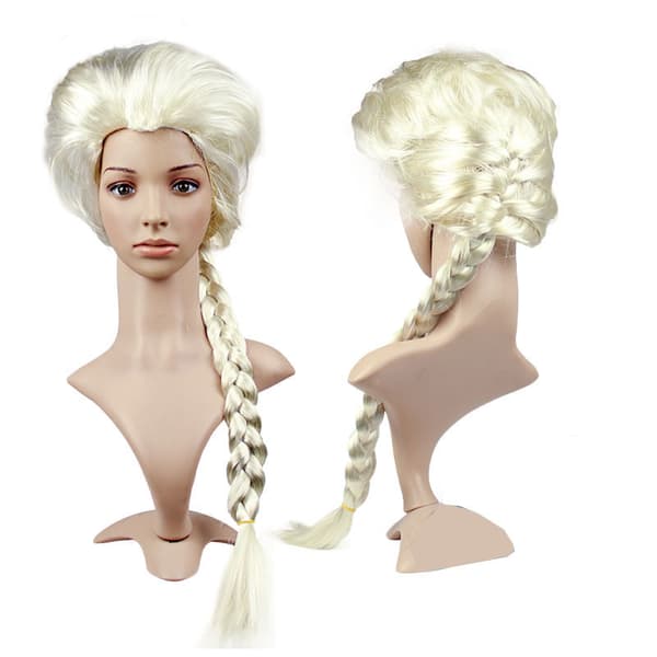 Frozen Elsa Cosplay Paryk Sæt 70cm