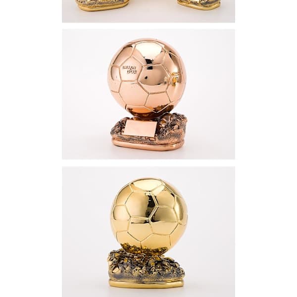 FIFA Ballon d'Or Trofé Replika Suvenir Dekorasjon Gull Gull Gull 15CM
