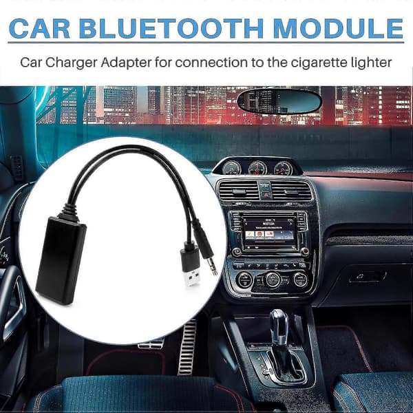 Bil Trådløs Bluetooth-modul Musikkadapter Hjelpemottaker Aux Audio USB 3,5 mm Jack For E90 E