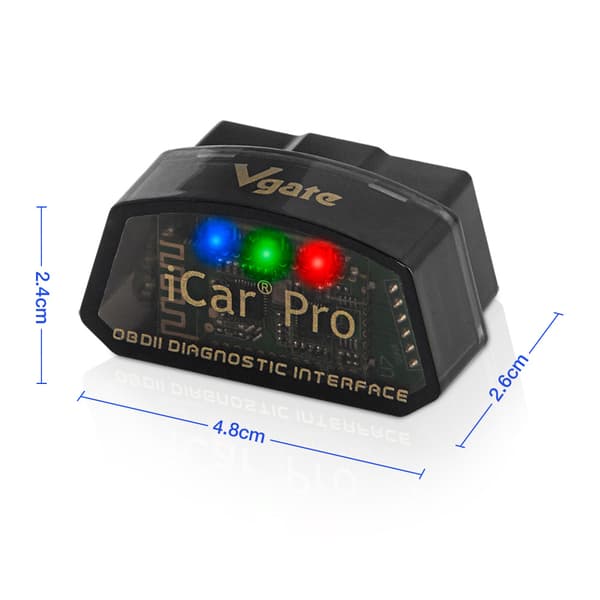 Icar Pro Ble 4.0 Obd2 Diagnostisk Værktøj Fejlkodelæser Obdii Kompatibel Biladapter Tjek Motorlys til Ios, Android og Windows null ingen