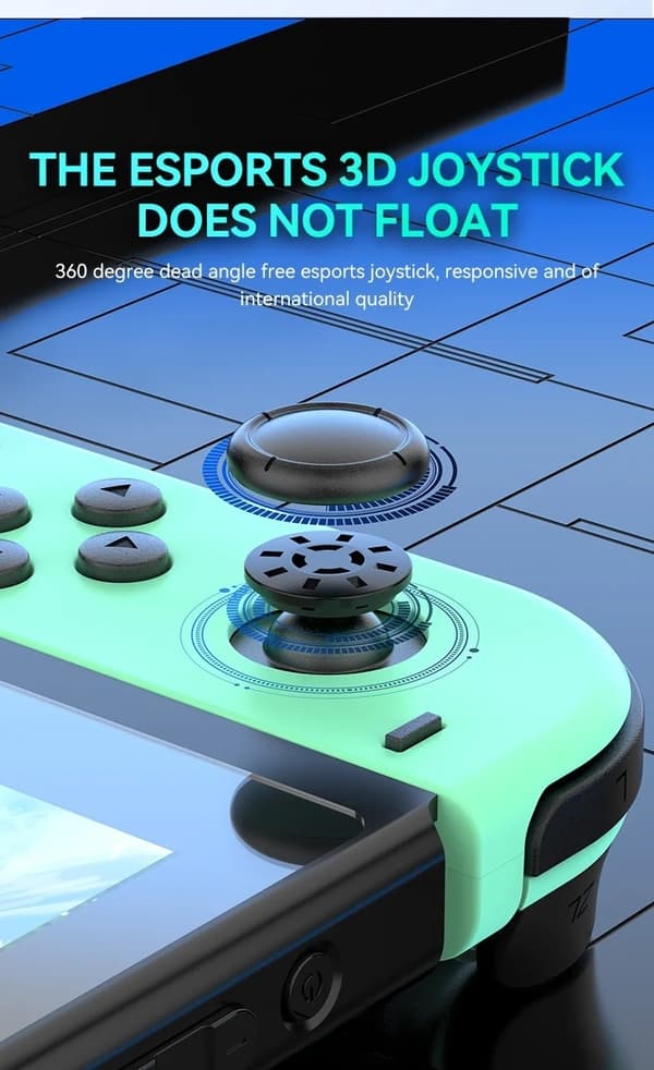 Controller LED kompatibel med JoyCon Nintendo Switch grå grå