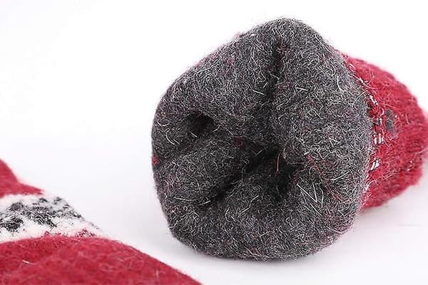 Supermjuka stickade damvantar för vintern, förtjockade varma ullhandskar, vindtäta handskar med stickat fleecefoder, present