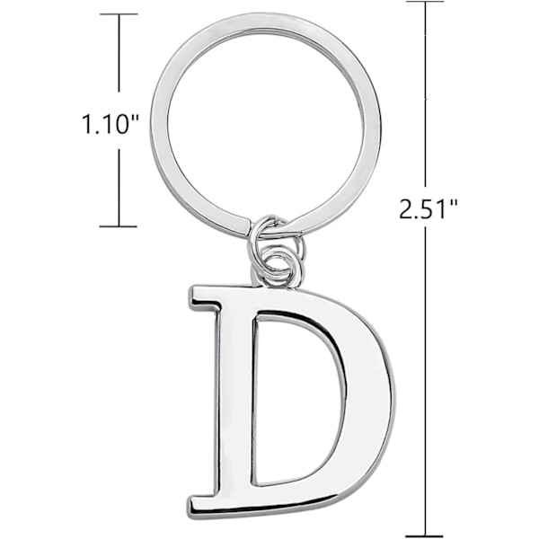 Nøglering Bogstav - Initial Nøglering Charm Bogstav D D