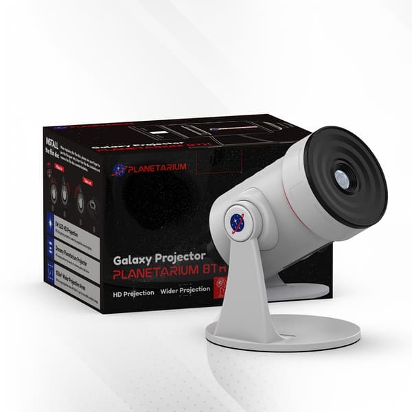 4K Planetarium NASA Romprojektor Galakse Lampe hvit