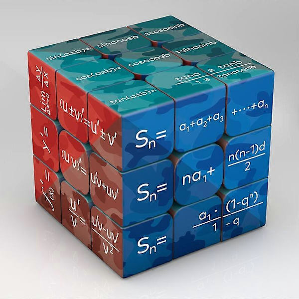 3x3x3 Magisk Puzzle Cube Matematik Kemi Element Cube Børnegaver Pædagogisk Legetøj Math2 Math2