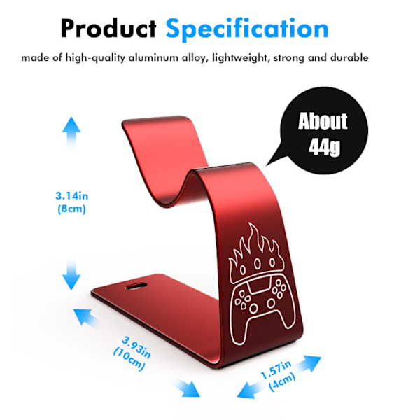 AMVR universal spilcontroller stander til PS3/PS4/PS5/xbox/Beton/NVIDIA Hardware display stand red