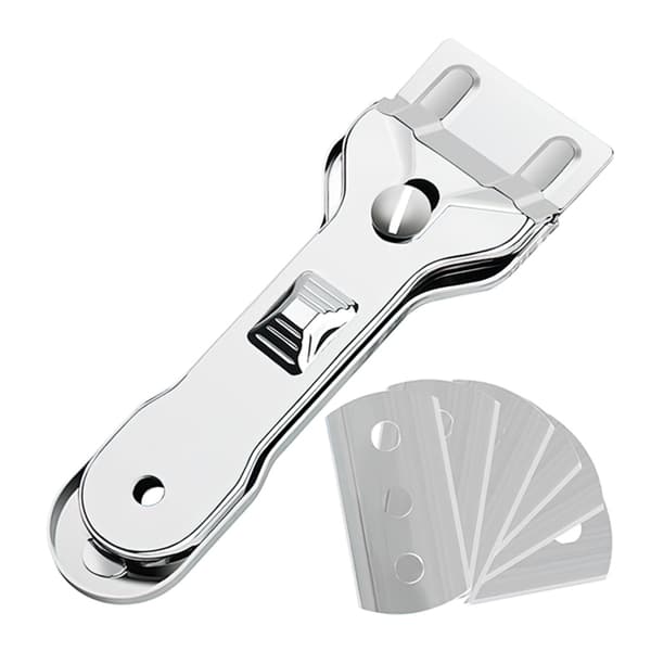 Keramisk koketoppskrape / Glasskrape - Med 6 utskiftbare blader