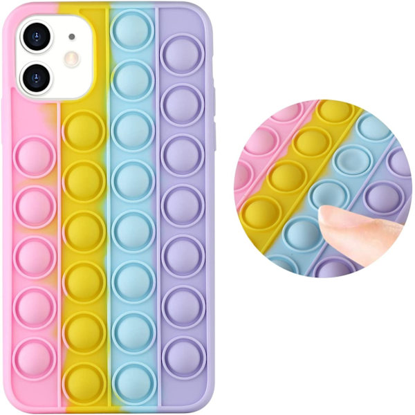 iPhone 11 - Pop It Fidget Deksel - Flerfarget