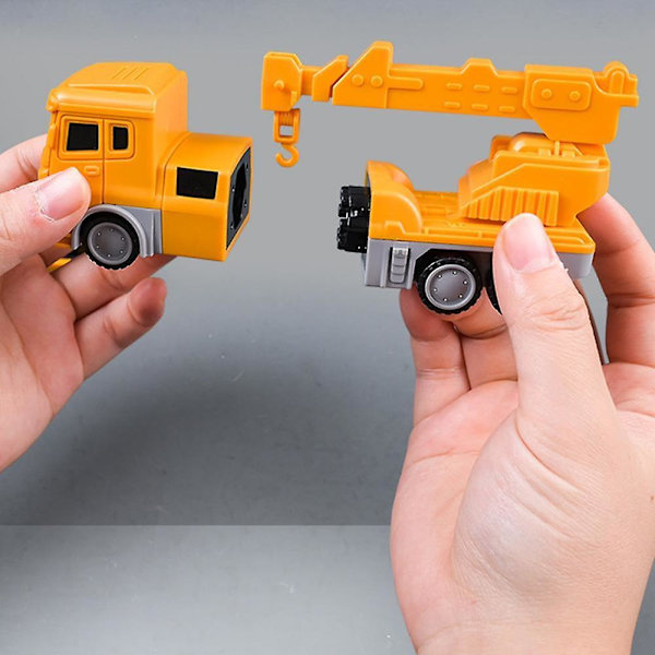 Magnetisk Transformerende Ingeniør Bil Samlelegetøj 16 piece set