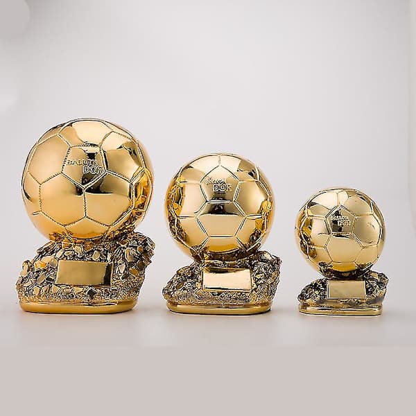 FIFA Ballon d'Or Trofé Replika Suvenir Dekorasjon Gull Gull Gull 15CM
