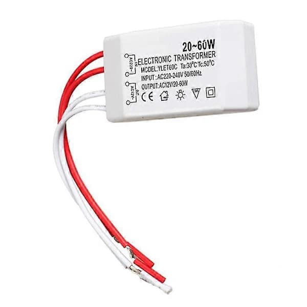 12V Halogenlampe Elektronisk Transformatoradapterenhet - 20-60W Spotlight