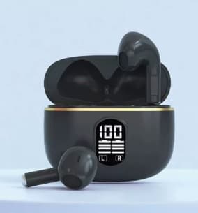 Bluetooth In-Ear Hörlurar, Trådlösa Hörlurar för iPhone och Android svarta black