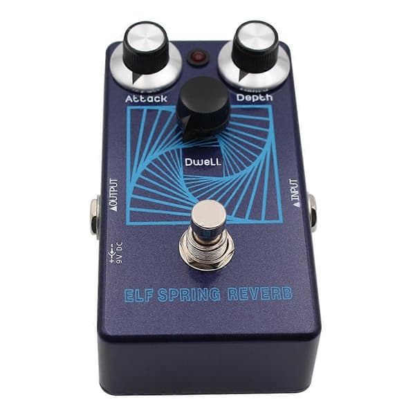 Spring Reverb Gitarr Bas Effektpedal, Vintage-röstad Reverb, Läskig Analog/Digital Reverb, True Bypass