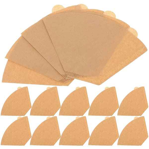 100 stk Kaffefilterpapir Sektorfilterpapir Filterbollefilterpapir Sektor Kaffefilterpapir