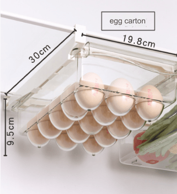 Jääkaapin munakorin ripustushylly Egg storage box
