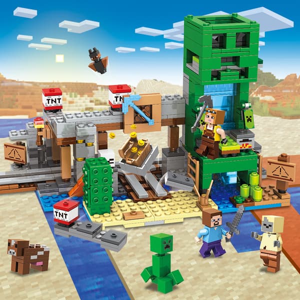 Creeper Cave Byggesæt | DIY Samlelegetøj **Krypgrundsgrotta Crawler Cave Crawler Cave
