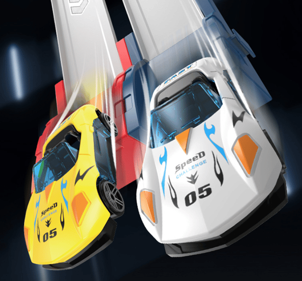 Legetøjsbil Katapultbane Legetøjsbil Af Metal Multiplayer Konkurrencebane Racing - Legetøj Til Børn Double
