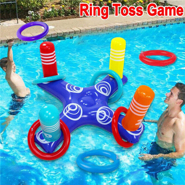 Uppblåsbar ringkastning Flytande simbassäng Spelleksaker Beach Cross Ring Water Toy Cross hylsa