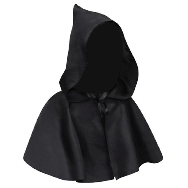 Wizard mantel Cosplay mantel Svart mantel Kostym mantel Vuxen svart mantel Cosplay Dekorrekvisita