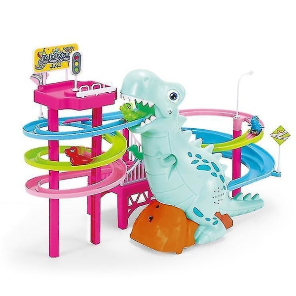 Leksaker för barn Penguin Race Toy, racerbana med spinningutrustning byggset