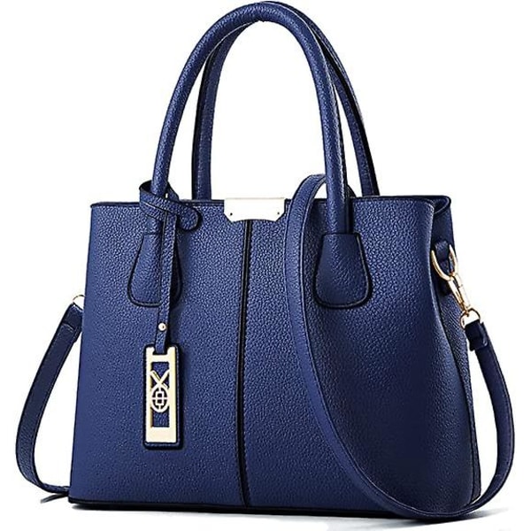 kvinnor messenger bag handväska Läder Crossbody plånböcker Blue