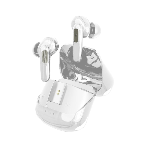 Trådlöst Bluetooth headset In-ear Low Latency, Vattentätt, Sportbrusreducerande Bluetooth headset Vit White