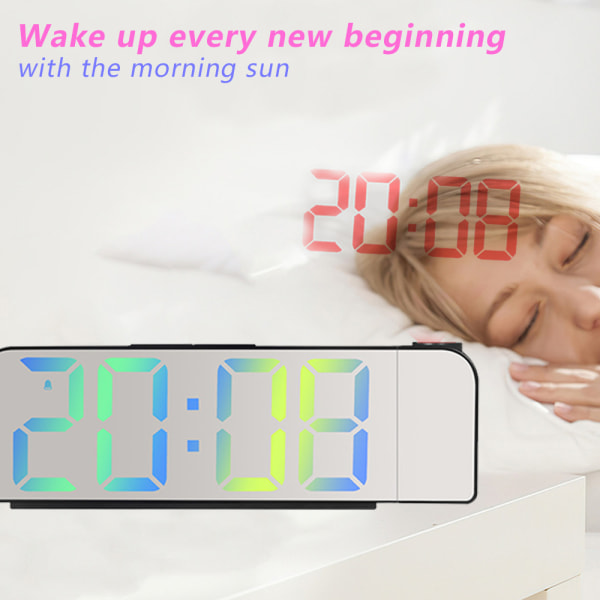 Väckarklocka Projektionsväckarklocka LED digital väckarklocka style7