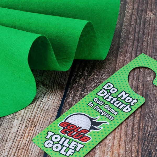 Toalett Golfleksak - Toalettspel Minigolfleksak- Set green