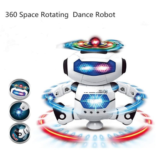 Robotleksaker 360 Space Roterande Dans Astronaut Robotleksaker