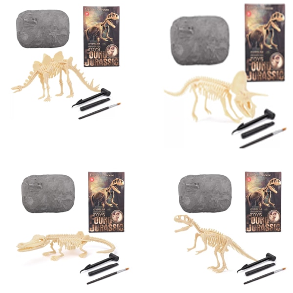 Dinosaur Fossils Grävning Grävning Kit Gräv leksak Tyrannosaurus