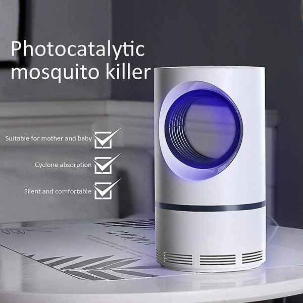 Myggdödarlampa Elektrisk myggfälla inomhus, Myggdödarlampa med USB power och adapter
