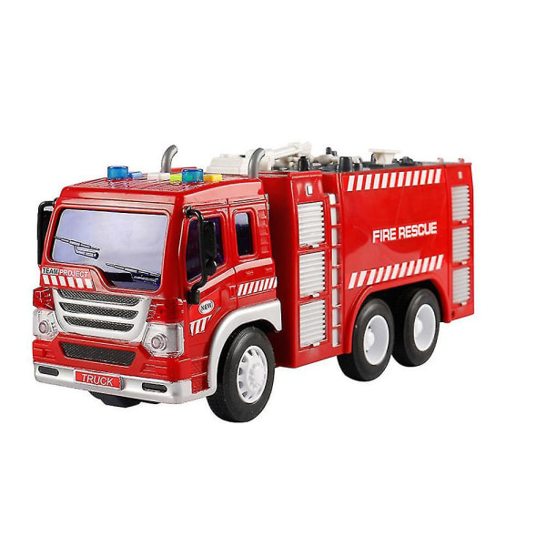 Brandbilsleksak,brandbilsleksak, tröghetsbilar, nödräddningsbil med ljus och ljud, pedagogisk leksak för barn födelsedagspresent