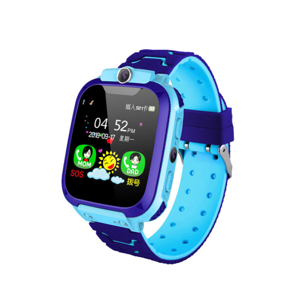 Vattentät Kids Smart Watch Videosamtal Watch Kids Digital Watch Baby Watch Mobiltelefon Blue