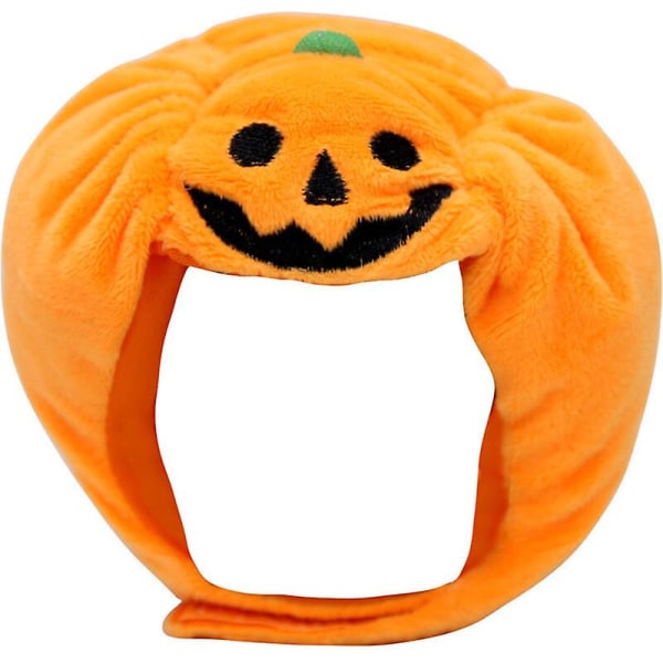 Halloween Dekorativ Pet Pumpkin Hat Huvudbonader Justerbar Varm Pet Hat S