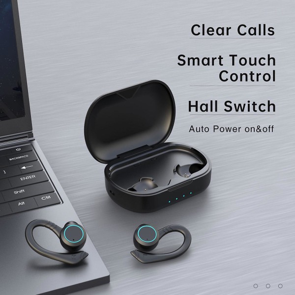 Bluetooth hörlurar Sport Bluetooth headset Hörlurar Nya brusreducerande Bluetooth headset