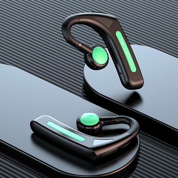 Hängande öra Bluetooth Headset Grön Green