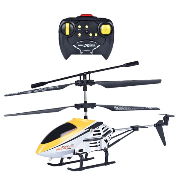 Mini RC Helikopter Suspension Induction Flygplansleksaker Yellow