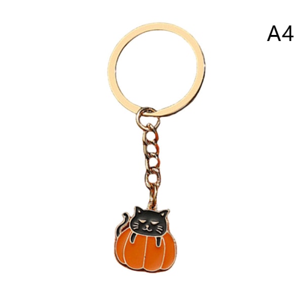Halloween pumpa fladdermus metall nyckelring Halloween gåva A4 A4