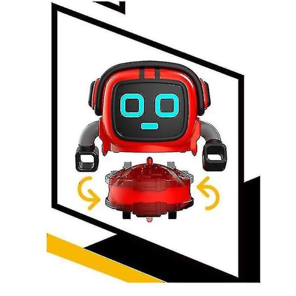 Robot Space Duck Toy elektrisk leksak med ljus, ljud, dans red