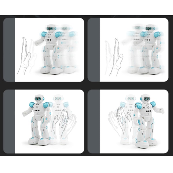 RC robot pedagogisk barnleksak touch gest induktion blue