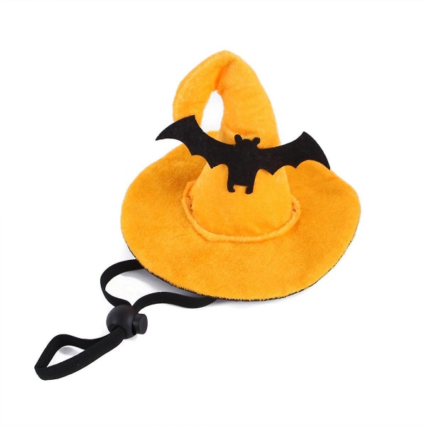 Halloween Pet Hat Justerbar Halloween Pet Witch Hat Katt Valp Hund Halloween Party Cosplay kostym Bat