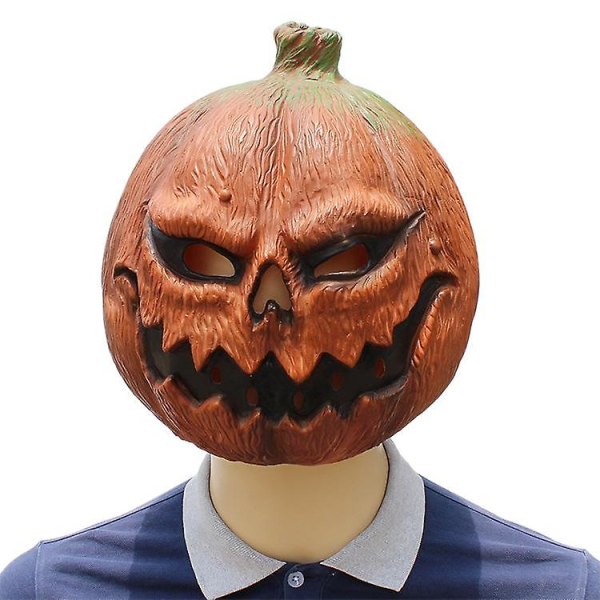 Halloween skräck pumpa huvud mask spelar part