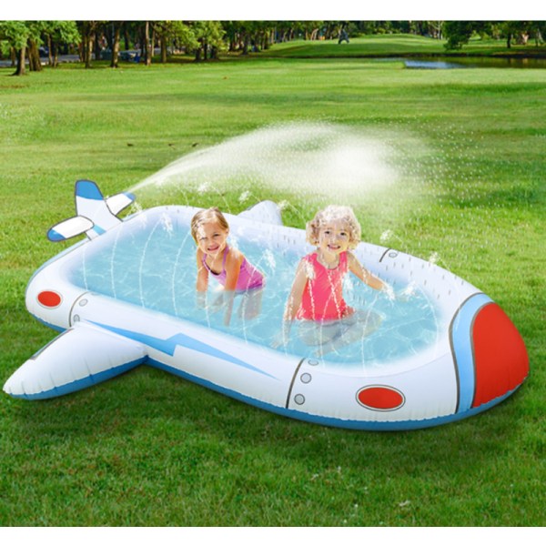 Pvc uppblåsbar leksak plaskdamm trädgård gräsmatta swimmingpool poppy