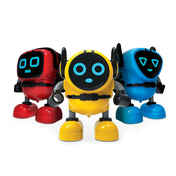 Robot Space Duck Toy elektrisk leksak med ljus, ljud, dans yellow