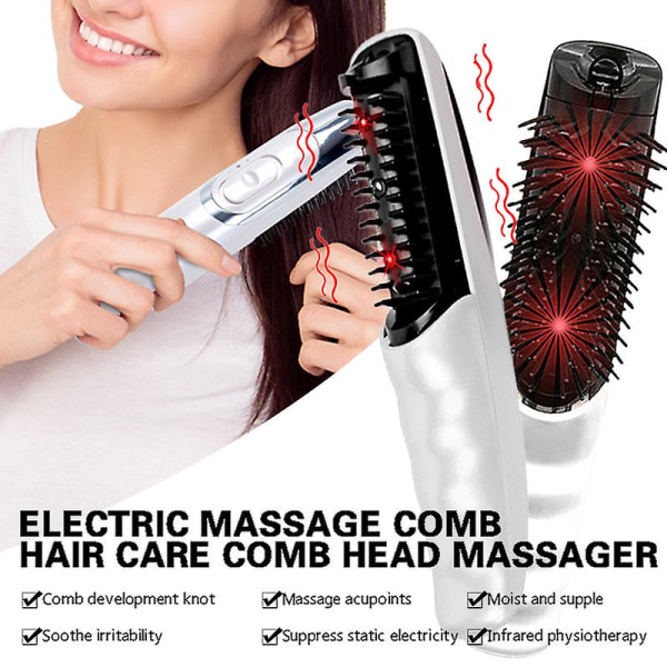 Massage hårkam Bärbar elektrisk massagekam