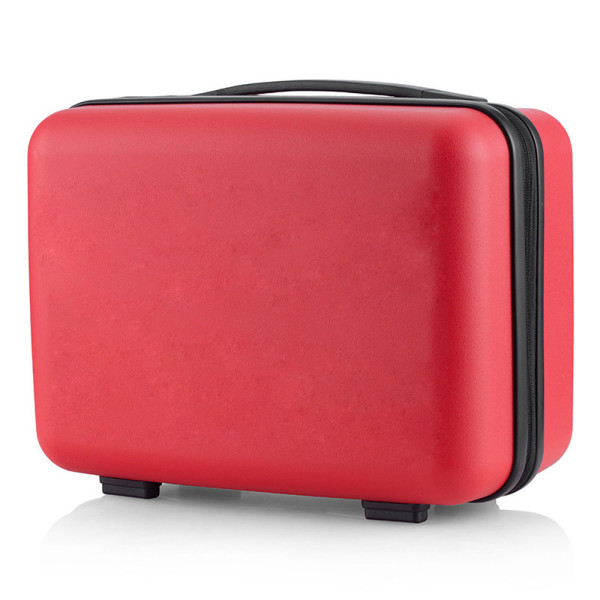 Kosmetisk case 32*26*17cm vattentät universal spot resväska mini dragkedja red