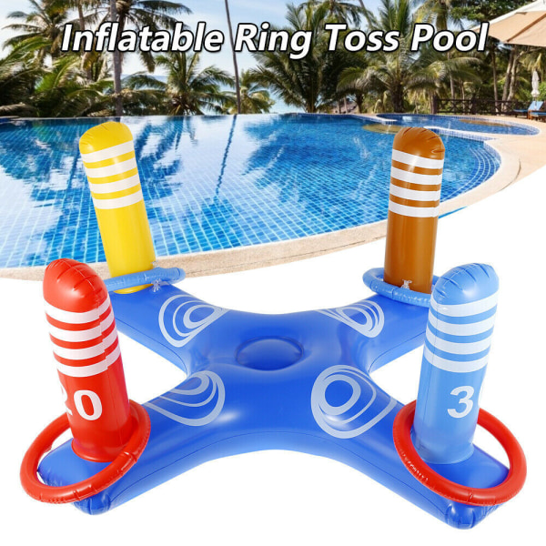 Uppblåsbar ringkastning Flytande simbassäng Spelleksaker Beach Cross Ring Water Toy Cross hylsa