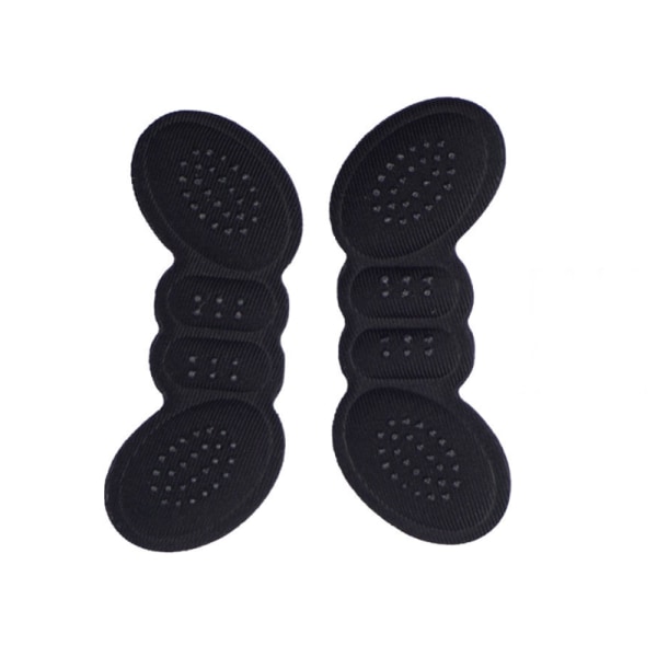 Kvinnors innersulor för skor Höga klackar Justera storlek självhäftande klack black 3mm